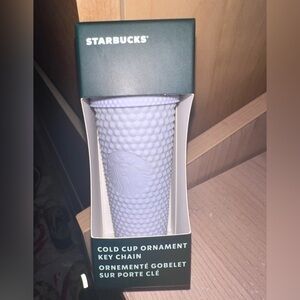 Lilac Starbucks keychain